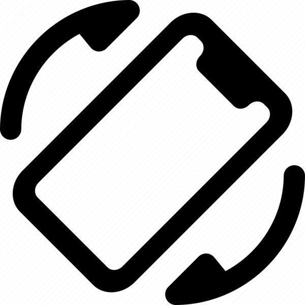 Иконка поверните смартфон