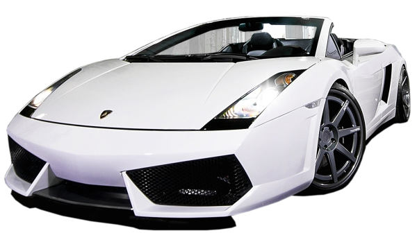 Lamborghini Gallardo on White fone