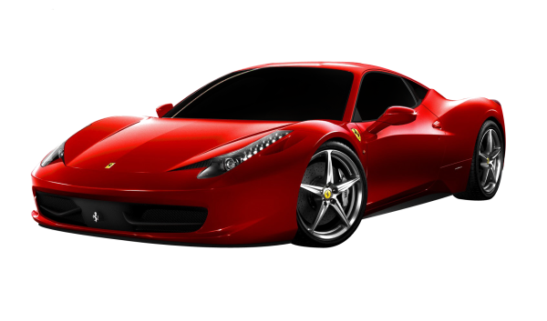 Красный Ferrari 458