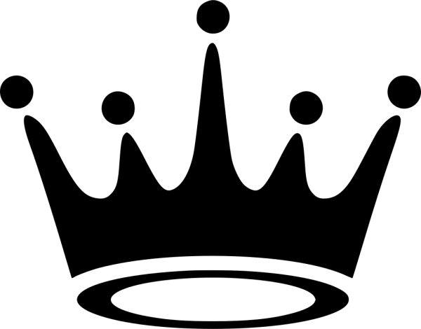 Корона черно белая