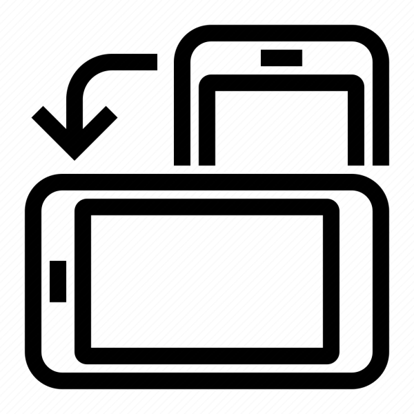 Иконка поверните смартфон