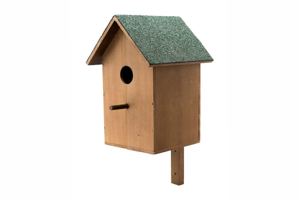 Скворечник Bird домик с планкой 23х22х32см