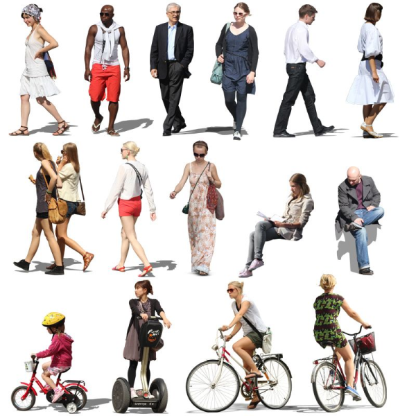 Люди для визуализации