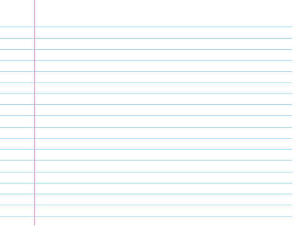 Листочек в линейку