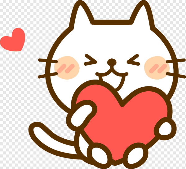 Кошечка с сердечком