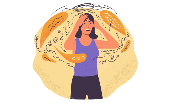 Человек в стрессе рисунок