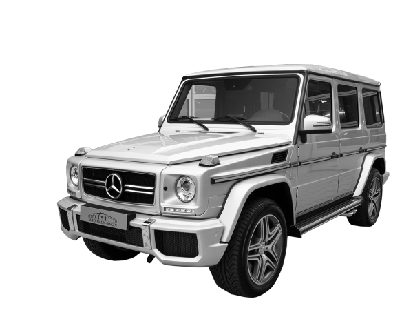 Мерседес Бенц g63 на белом фоне