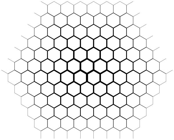 Сетка "соты" белая (54см*6ярд)