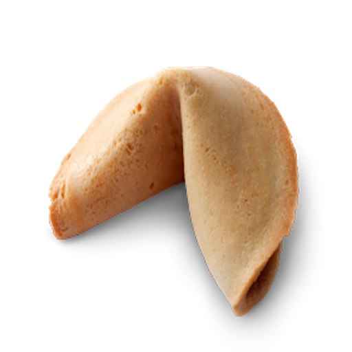 Печенье с предсказаниями на белом фоне