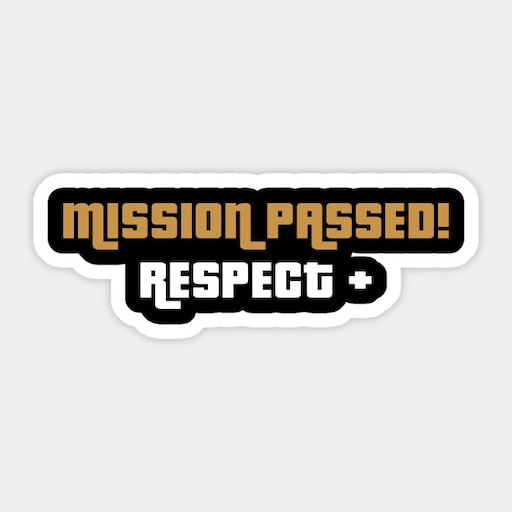 Надпись Mission Passed