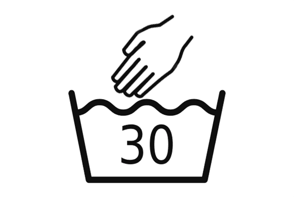 Значок деликатная стирка 30