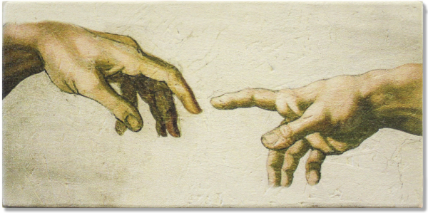 Картина да Винчи Сотворение Адама