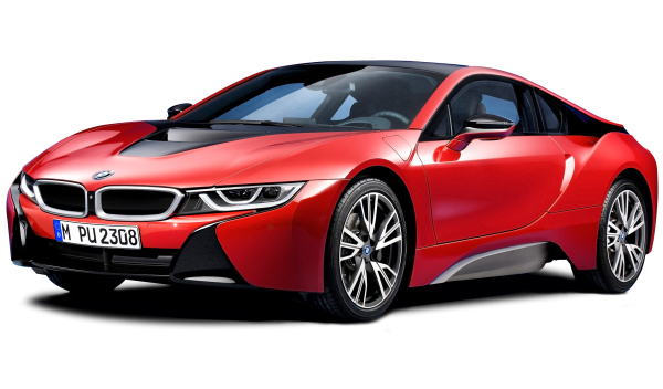 BMW i8 красная