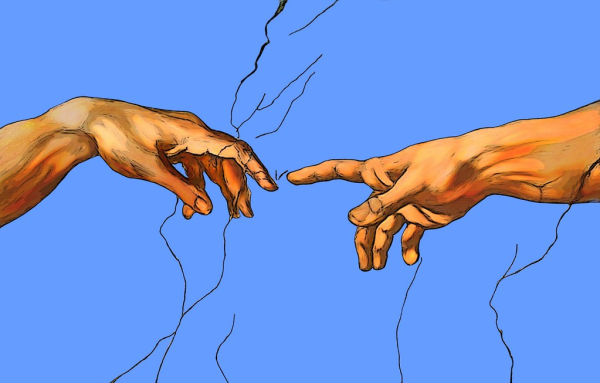 "Сотворение Адама" Микеланджело, 1511