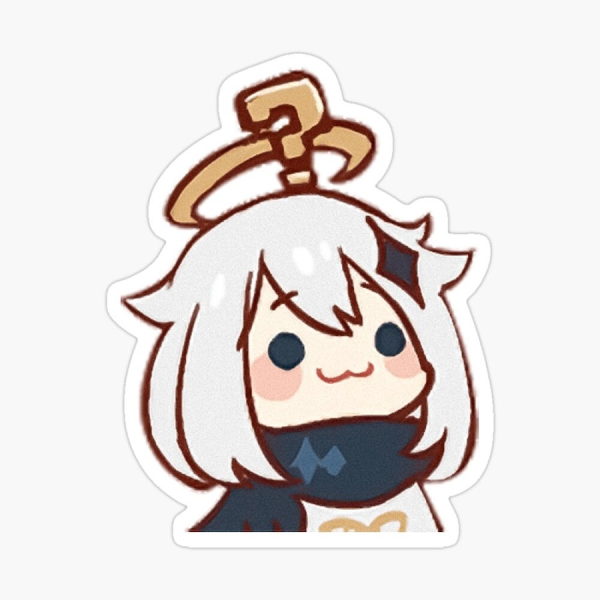 Эмбер Геншин Чиби стикер