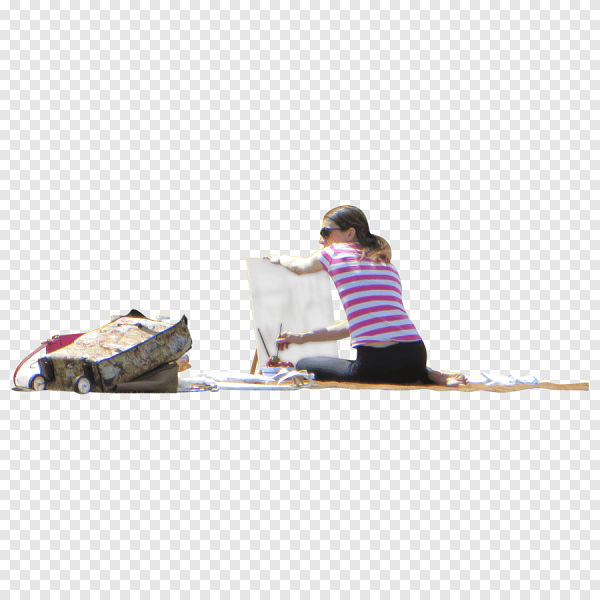Люди на пикнике для фотошопа
