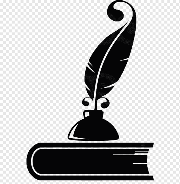 Книжка и перо векторный