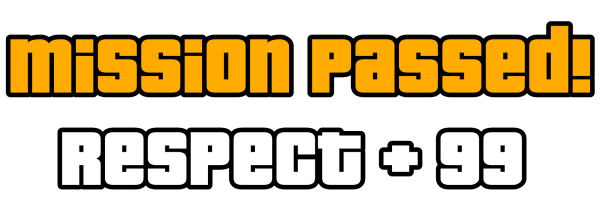 Надпись Mission Passed