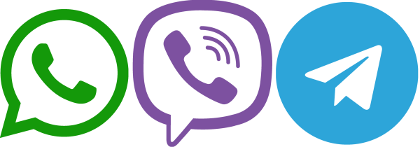 Значки WHATSAPP Viber Telegram