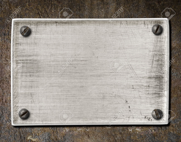 Старые металлические пластины