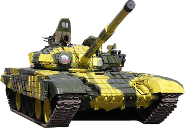 Танк т72 на белом фоне