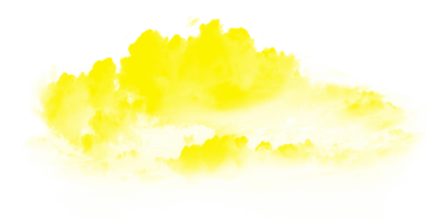 Желтое облако без фона