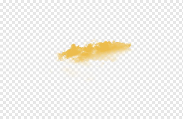 Желтое облако для фотошопа на прозрачном фоне