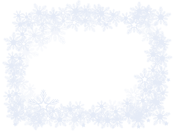 Зимняя рамка прозрачная