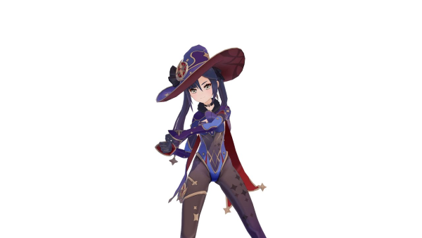 Мона Геншин Импакт в полный рост