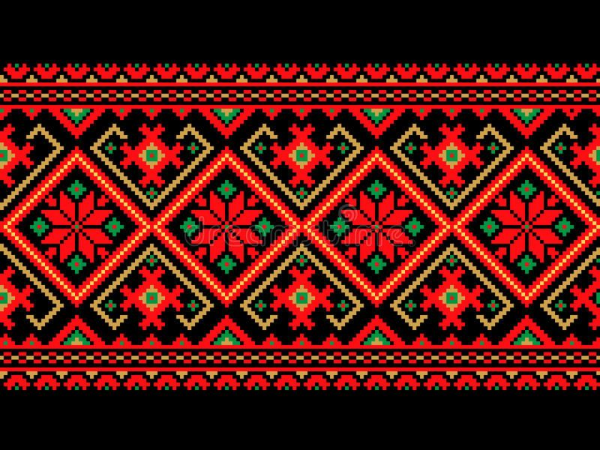 Вышиванка украинская узор