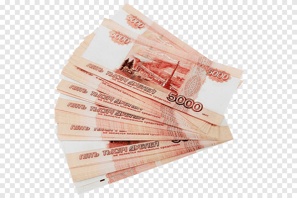Рубль на прозрачном фоне