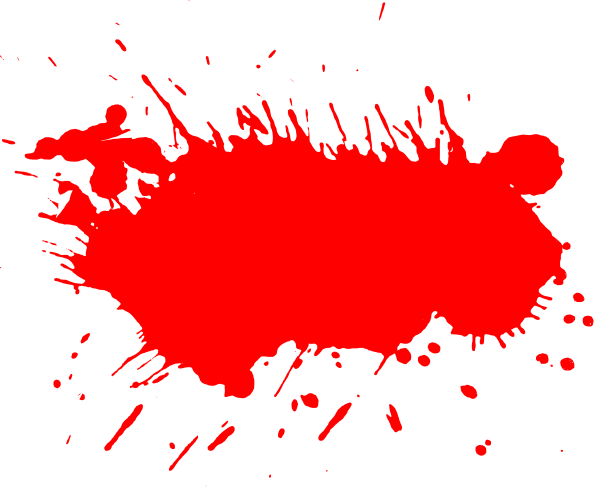 Разлитая красная краска