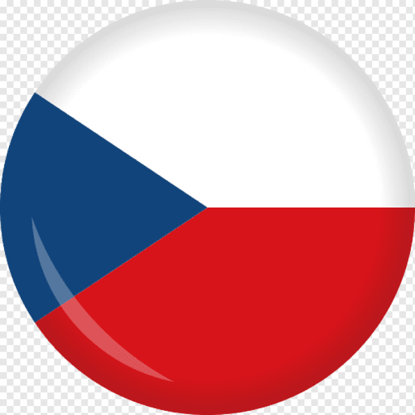 Флаг Чехии в круге