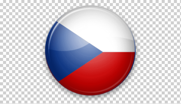 Флаг Чехии в круге