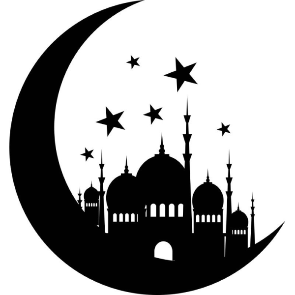 Мусульманский символ полумесяц и звезда