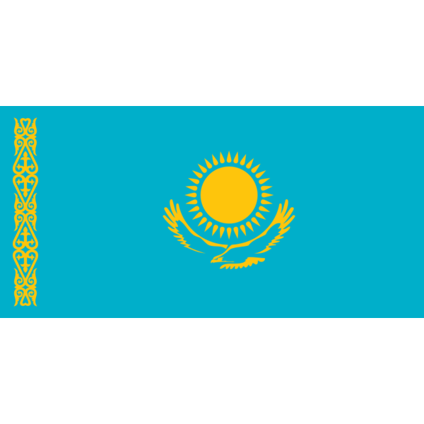 Флаг Казахстана 4к