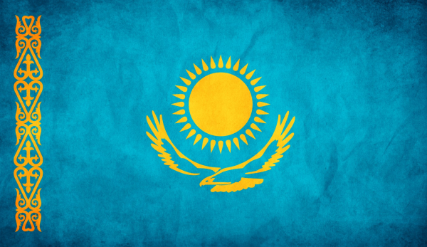 Флаг Казахстана 4к
