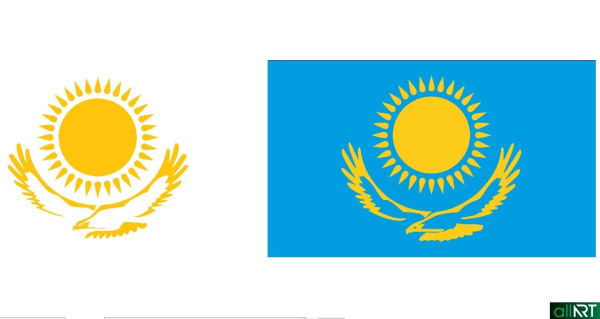 Флаг РК вектор