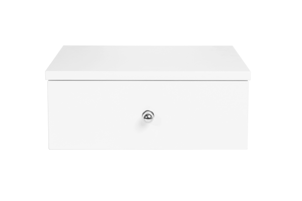 Тумба прикроватная навесная белая