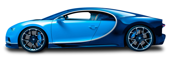 Bugatti Chiron сбоку