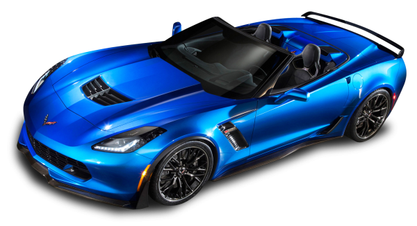 Chevrolet Corvette c7 вид сверху