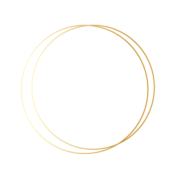 Золотистый круг на прозрачном фоне