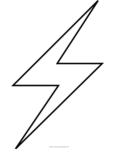 Молния трафарет