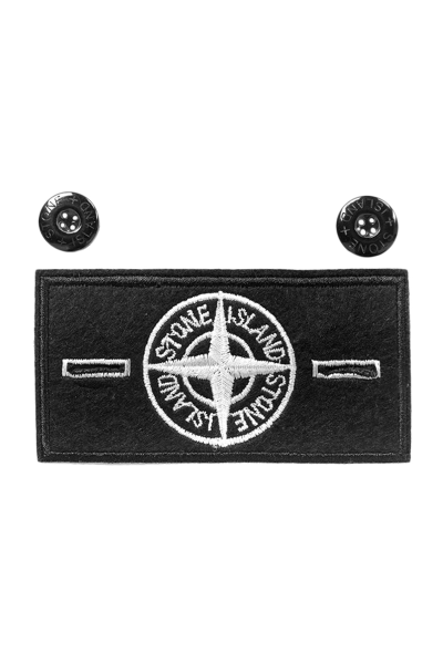 Stone Island патч бело черный