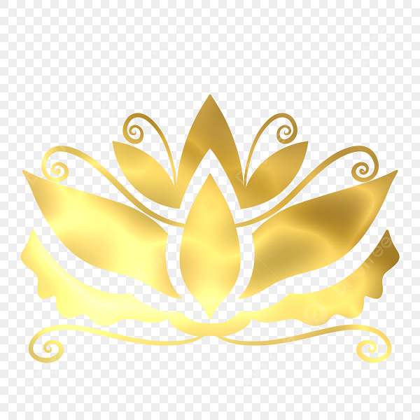 Золотой Лотос орнамент PNG