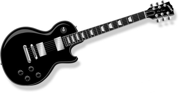Gibson les Paul на белом фоне