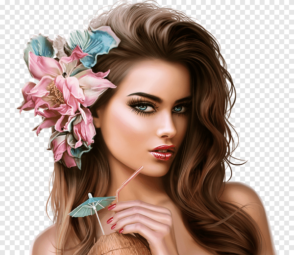 Красивые нарисованные девушки