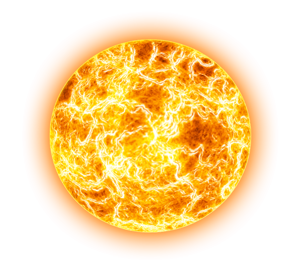 Солнце без фона