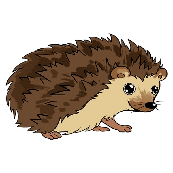 Нарисовать ежика