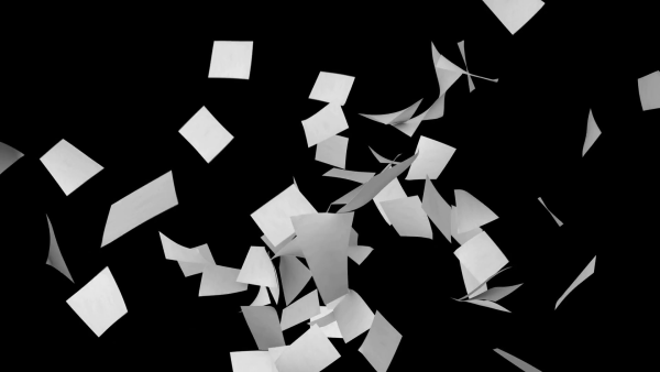 Падающие листы бумаги